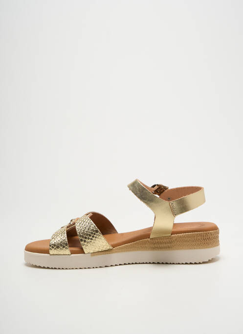 Sandale/Pantofi decupați auriu EVA FRUTOS femeie