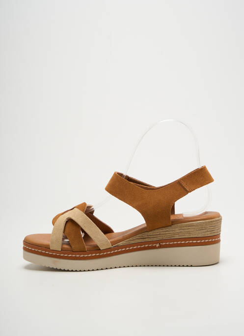 Sandale/Pantofi decupați maro EVA FRUTOS femeie