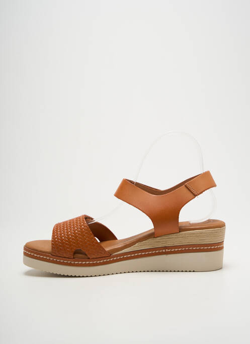 Sandale/Pantofi decupați maro EVA FRUTOS femeie