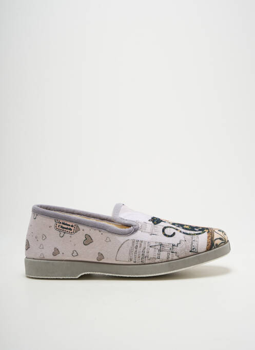 Papuci/Pantofi de casă gri LA MAISON DE L'ESPADRILLE femeie