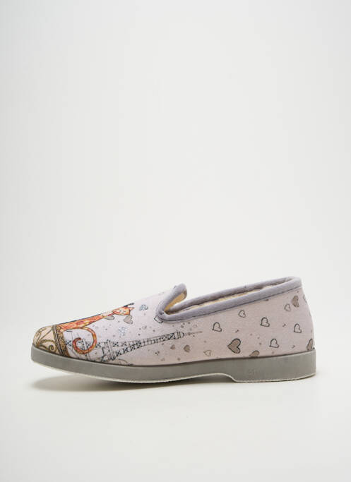 Papuci/Pantofi de casă gri LA MAISON DE L'ESPADRILLE femeie