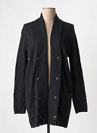 Vestă cu mâneci lungi croială cambrată negru DUGER femme