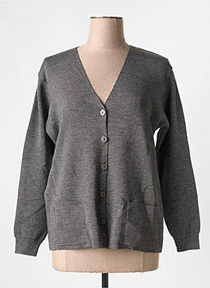 Vestă cu mâneci lungi gri DUGER femeie