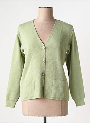 Vestă cu mâneci lungi verde DUGER femeie