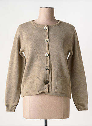 Vestă cu mâneci lungi maro DUGER femeie