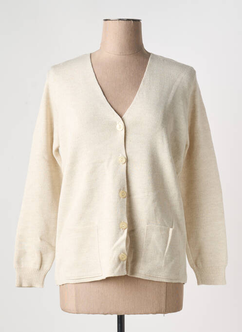 Vestă cu mâneci lungi bej DUGER femeie