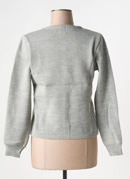 Vestă cu mâneci lungi strânsă pe partea de jos gri DUGER femme