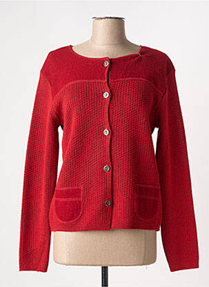 Vestă cu mâneci lungi roșu DUGER femeie