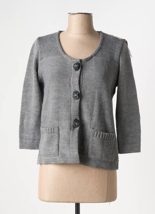 Vestă cu mâneci lungi gri DUGER femeie