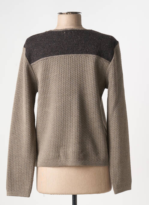 Vestă cu mâneci lungi bej DUGER femeie