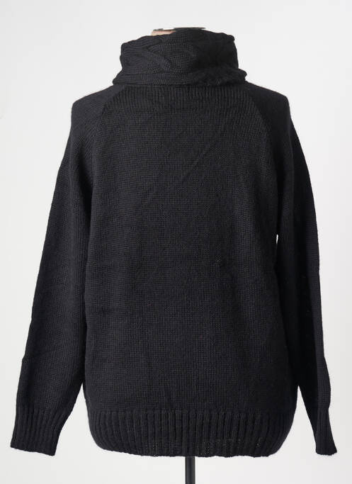 Pulover cu guler înalt negru DUGER femeie