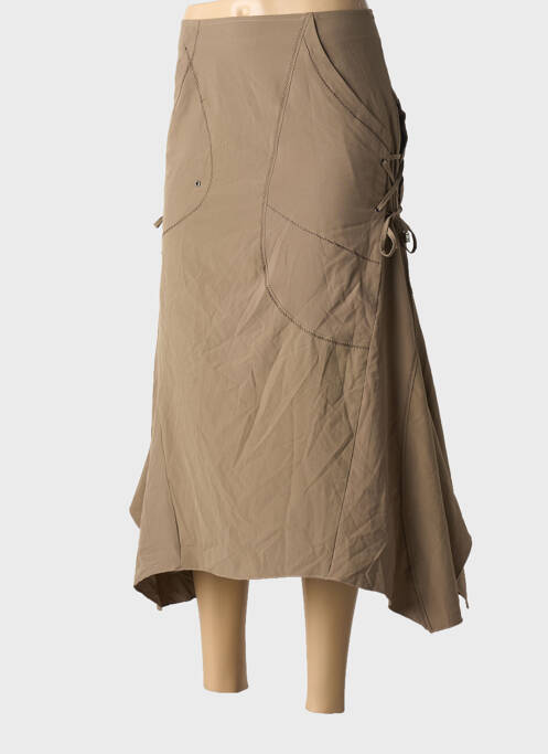 Fustă midi bej FRANSTYLE femeie