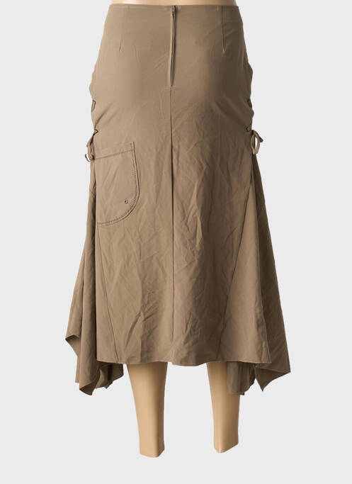 Fustă midi bej FRANSTYLE femeie