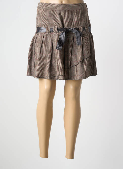 Fustă scurtă maro VUE SUR MER femeie