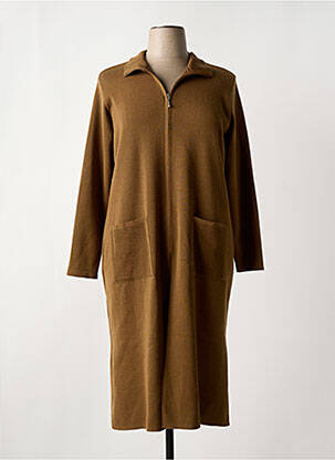 Vestă cu mâneci lungi maro DUGER femeie