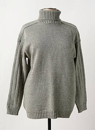 Pulover cu guler înalt gri DUGER femeie