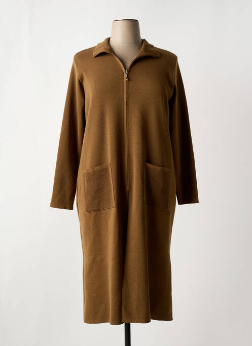 Vestă cu mâneci lungi maro DUGER femeie