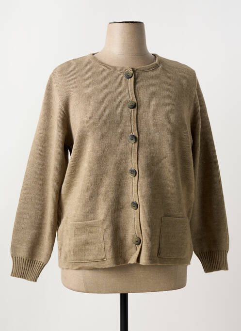 Vestă cu mâneci lungi maro DUGER femeie