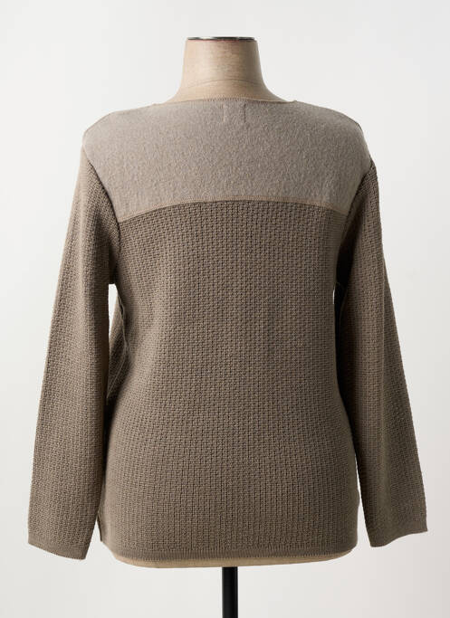 Vestă cu mâneci lungi maro DUGER femeie