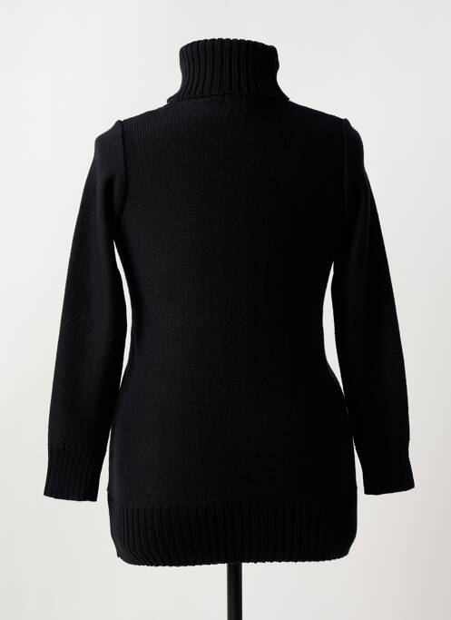 Pulover cu guler înalt negru DUGER femeie