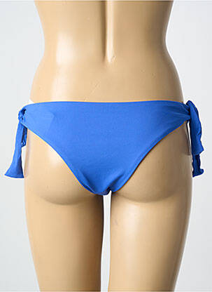 Chiloți de baie efect material satinat bikini albastru LES P'TITES BOMBES femeie