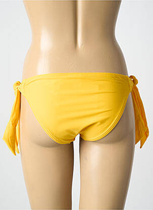 Chiloți de baie efect material satinat bikini galben LES P'TITES BOMBES femeie