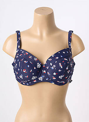 Sutien de costum de baie elasticitate top sutien modelat albastru YSABEL MORA femeie