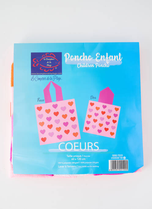 Prosop de plajă roz LE COMPTOIR DE LA PLAGE fată