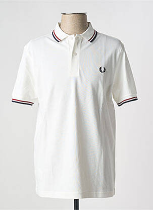 Polo alb FRED PERRY bărbat
