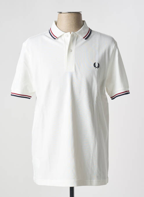 Polo alb FRED PERRY bărbat