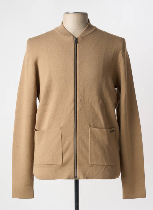 Vestă cu mâneci lungi maro DSTREZZED bărbat