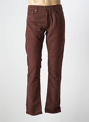 Pantalon drept buzunare maro MCS bărbat