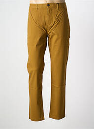 Pantalon chino închidere cu fermoar sub clapetă cu nasturi maro SCOTCH & SODA femeie