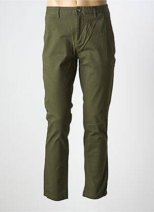 Pantalon chino închidere cu fermoar sub clapetă cu nasturi verde SCOTCH & SODA femeie