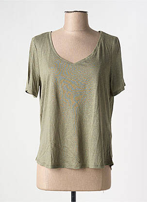 Top verde PIECES femeie