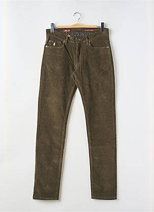 Pantalon slim buzunare verde MCS femeie