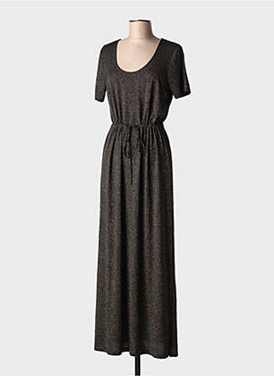 Rochie lungă mâneci scurte mâneci scurte negru PIECES femeie