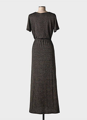 Rochie lungă mâneci scurte mâneci scurte negru PIECES femeie