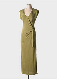 Rochie lungă mâneci scurte mâneci scurte verde VILA femme