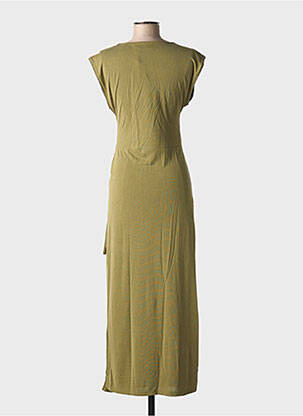 Rochie lungă mâneci scurte mâneci scurte verde VILA femeie