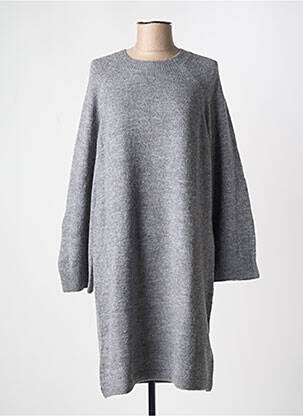 Rochie midi mâneci lungi mâneci lungi gri B.YOUNG femeie
