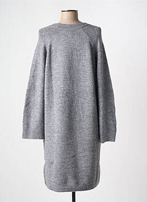 Rochie midi mâneci lungi mâneci lungi gri B.YOUNG femeie