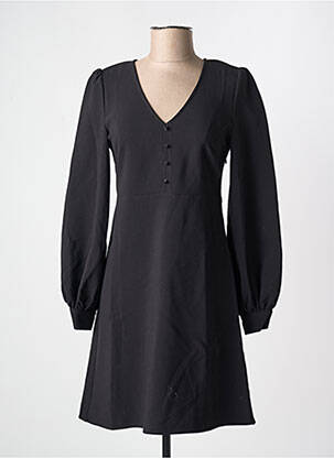 Rochie midi mâneci lungi mâneci lungi negru ICHI femeie