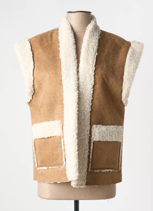 Jachete casual țesătură suedină bej ICHI femme