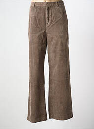 Pantalon evazat elasticitate talie înaltă maro PART TWO femme