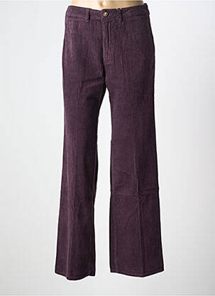 Pantalon evazat elasticitate talie înaltă violet LABDIP femeie