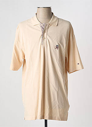 Polo croială dreaptă mâneci scurte bej TOMMY HILFIGER bărbat