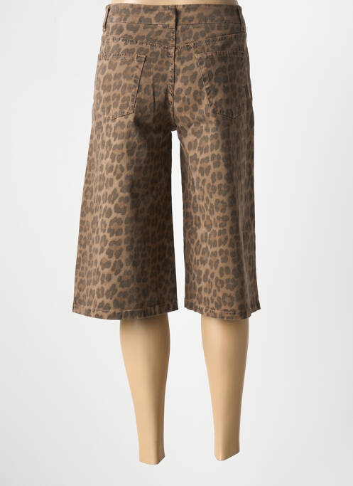 Pantalon trei sferturi maro ANNA femeie