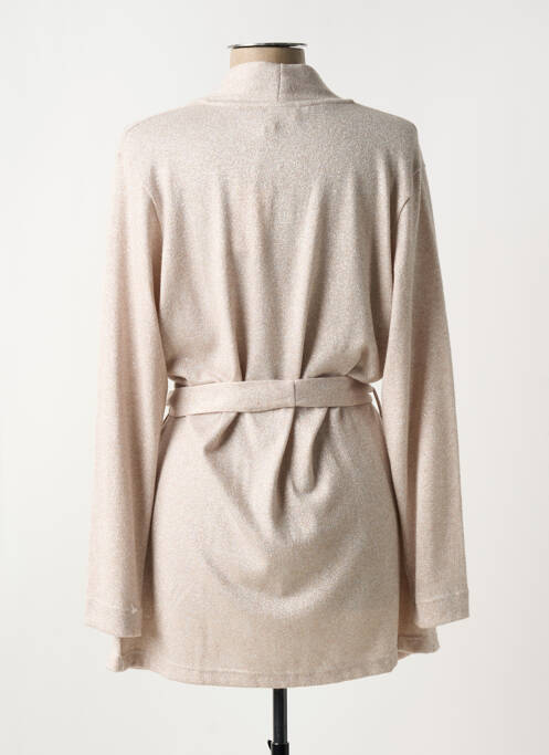 Vestă cu mâneci lungi bej PLUTO femeie