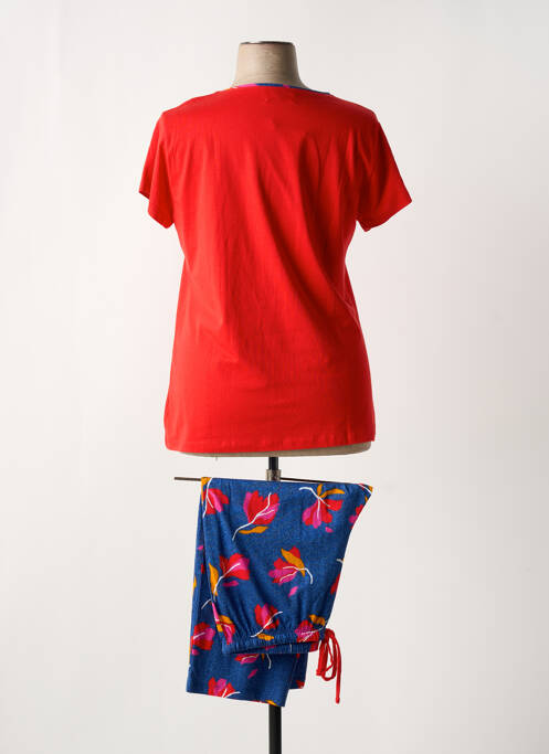 Pijama mâneci scurte roșu MASSANA femme